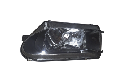 BLACK Блок фара 2114 левая под БОШ с NIKE маской LED без поворотника (ML304)