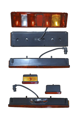 8512.3716-014 Фонарь задний ВАЛДАЙ левый б/л со жгутом и разьемом AMP (АвтоСфера)