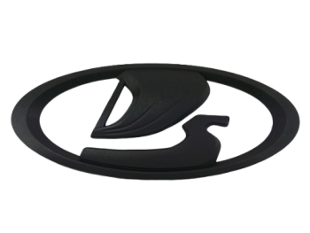 Эмблема решетки радиатора МАТОВАЯ ЧЕРНАЯ Lada-VESTA, НИВА URBAN, на клипсах