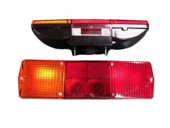 357.3317-09 Фонарь задний Камаз левый МЕТАЛИЗИРОВАННЫЙ 6 БОЛТОВ Б/Л (АвтоСфера)