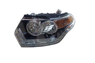 Блок фара Уаз ПАТРИОТ с ДХО LED рейсталинг левая ZK-04-187 (GS)