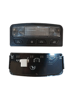 Плафон освещения салона 2170 LED черный, с подсветкой кнопок разъем БОЛЬШОЙ DD1 (ML327)