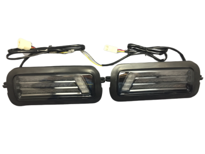 Подфарник 21214 диодный с ДХО ТРЕХ полосный Поворот в стиле Лексус ТОНИР СТЕКЛО