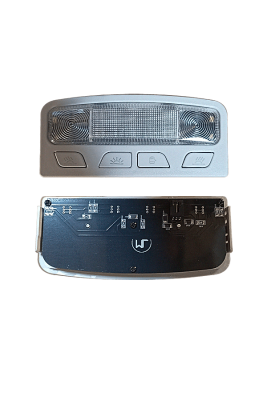 Плафон освещения салона 2170 LED серый, с подсветкой кнопок разъем МАЛЕНЬКИЙ DD2 (ML329)