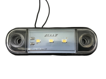 77-01 Фонарь контурный 3-х диодный БЕЛЫЙ 12/24V (АвтоСфера)