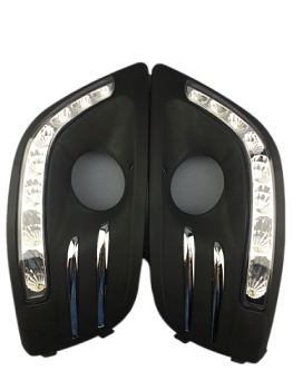 Очки противотуманных фар для LADA Largus с ДХО и указателем поворота в стиле Лексус (ML)