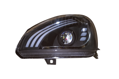 Блок фара 2170 левая в стиле MERCEDES с линзой Bi-LED светлая маска (ML388)