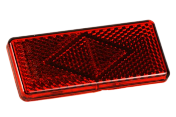 Световозвращатель красный прямоугольный (НА КЛИПСАХ) 56,373