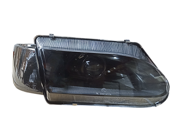Блок фара 2114 правая под БОШ. Черный: указатель,маска,отражатель. Прозрачное стекло c BI-LED(ML271)