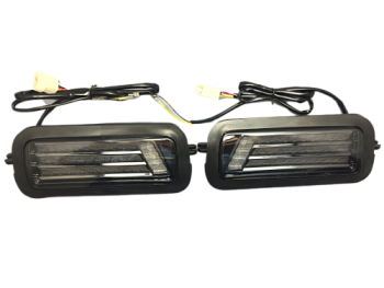 Подфарник 21214 диодный с ДХО ТРЕХ полосный Поворот в стиле Лексус ТОНИР СТЕКЛО