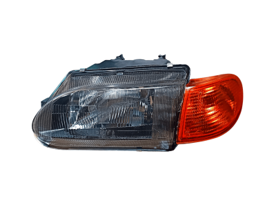 BLACK Блок фара 2114 левая желтый указатель под БОШ (ML094)