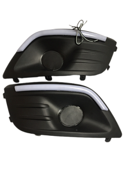 Очки противотуманных фар для LADA Largus с ДХО матовое стекло (ZFT-263)