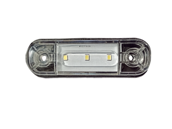 Фонарь контурный 3-х диодный БЕЛЫЙ 12/24V (ML207)