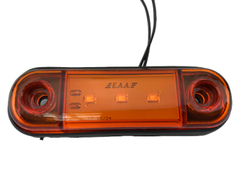 77-03 Фонарь контурный 3-х диодный ЖЕЛТЫЙ 12/24V (АвтоСфера)