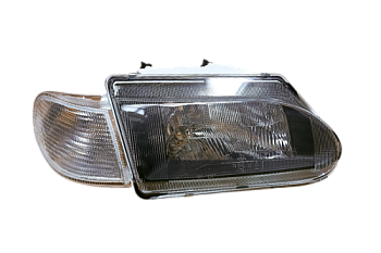 BLACK Блок фара 2114 правая белый указатель под БОШ (ML097)