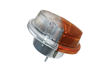 Подфарник передний УАЗ жел/бел рассеиватель ЖЕЛЕЗНЫЙ корпус (АНАЛОГ)