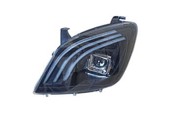 Блок фара Газель NEXT левая с линзой и ДХО с верху ZK-02-005-3 (ML375)