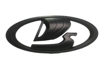 Эмблема решетки радиатора Lada-VESTA, НИВА URBAN, на клипсах ЧЕРНАЯ