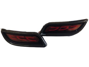 Катафот заднего бампера  21704 LED ZFT-395 PLASTIK RED КРАСНЫЙ (АНАЛОГ)
